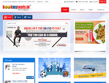 Tablet Screenshot of bookmyseats.in